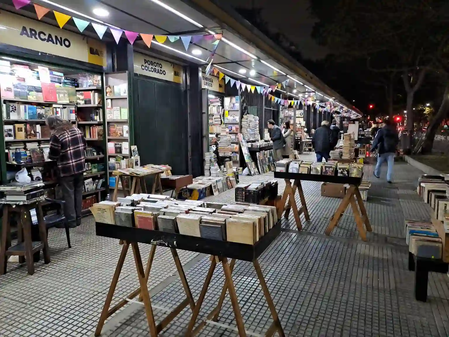 La feria de libros usados de Plaza Italia