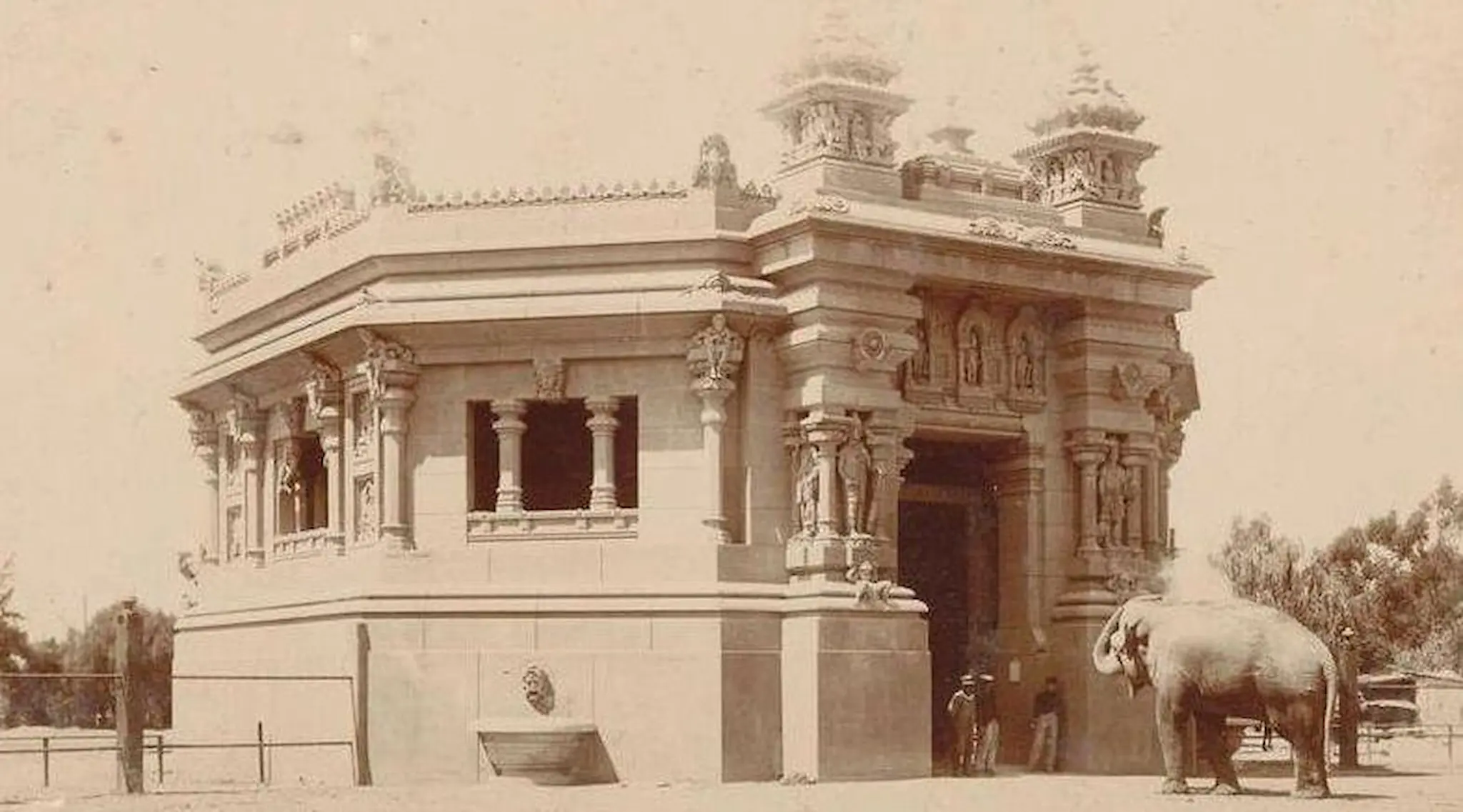 El templo hindú de los elefantes la joya de 1904
