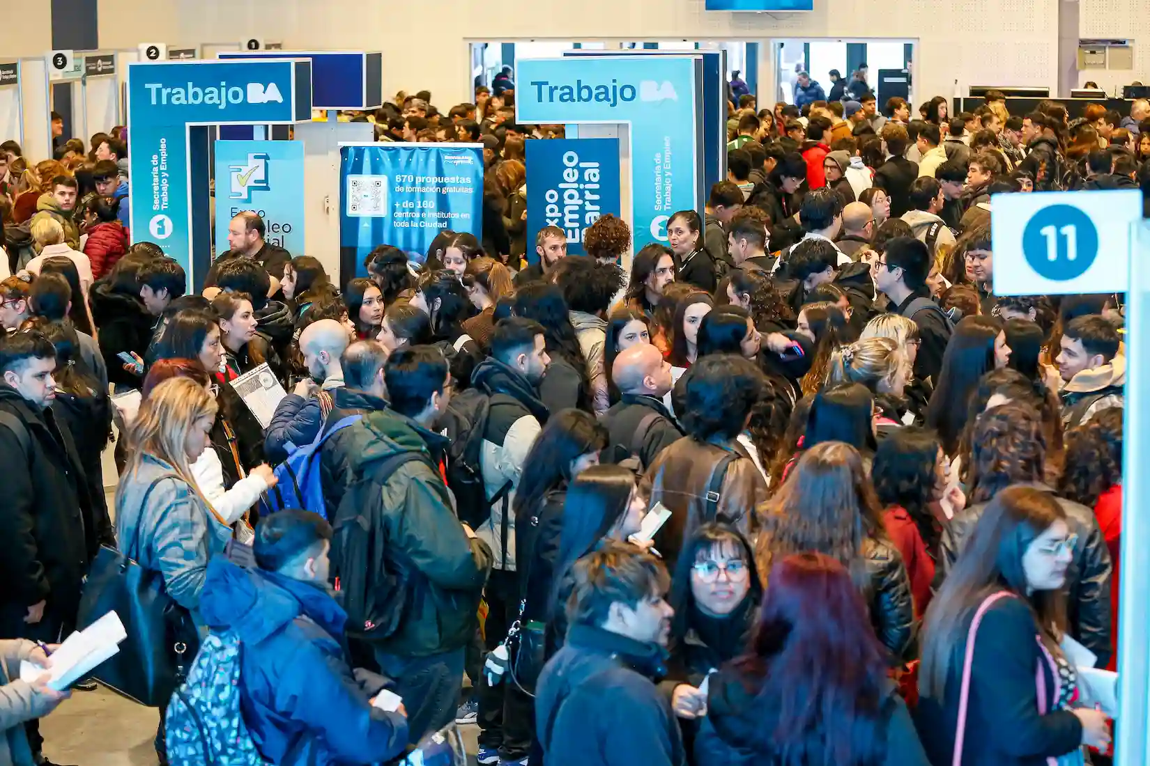 Más de 1.400 vecinos participaron de la 5ta edición de Expo Empleo Barrial, donde la mitad de las oportunidades laborales estuvieron destinadas a personas mayores de 45 años