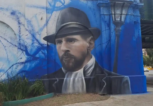 Messi también baila tango el mural que une al fútbol con la identidad porteña en Palermo