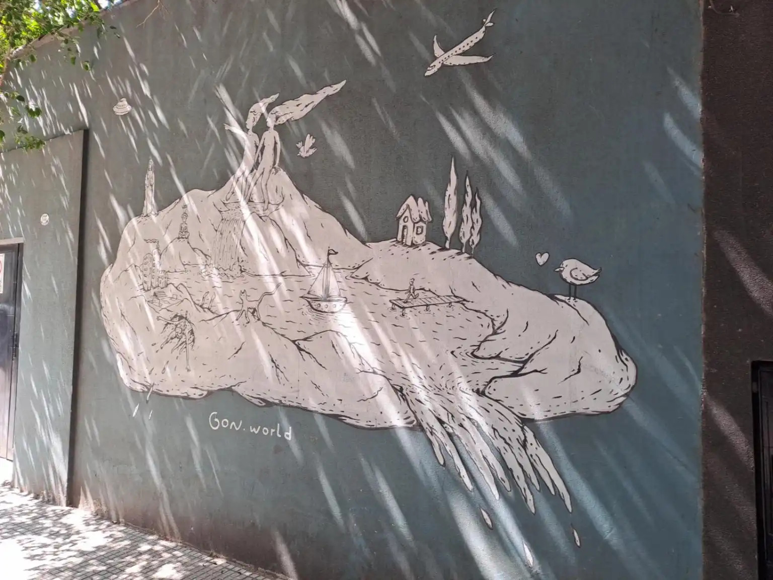 Una isla imaginaria en El Salvador una parada para descubrir el mural de Gon