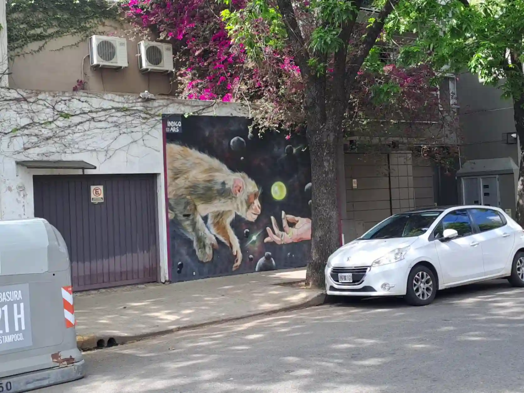 Un mono, una mano y un universo el mural que invita a frenar en Palermo Hollywood